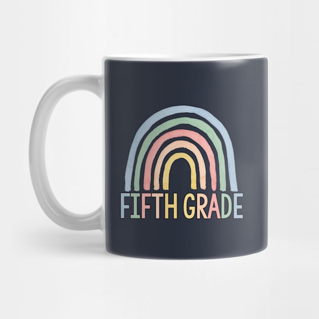 Fifth Grade Gift Fifth Grade Teacher Gift Fifth Grade Rainbow by kmcollectible